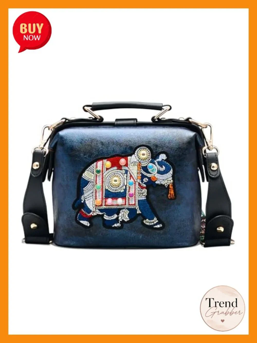 Vintage Crossbody Bag, Top Handle Purse with Adjustable Strap